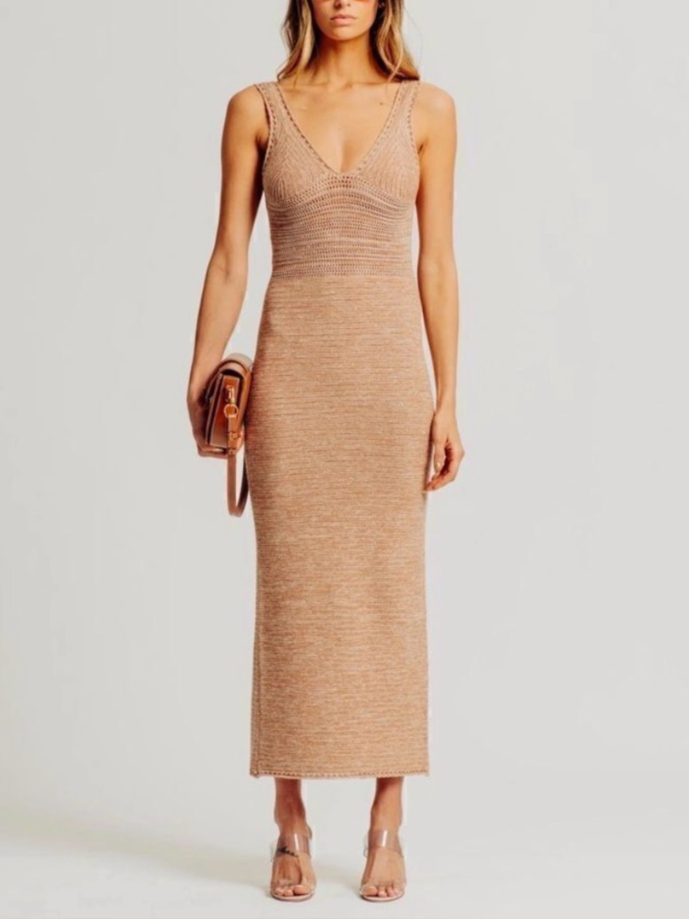 Torn by Ronny Kobo Darcy Knit Maxi Dress M